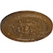 Ekena Millwork Palmetto Ceiling Medallion, Hand-Painted Smokey Topaz Crackle, 11 1/2"OD x 1"P CM11PASTC - alternate 2